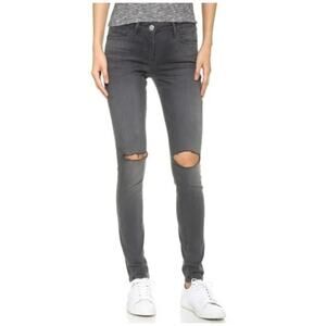 3x1 NYC  Skinny Leg Busted Knee Distressed Premium Denim Jeans Golf Black 30